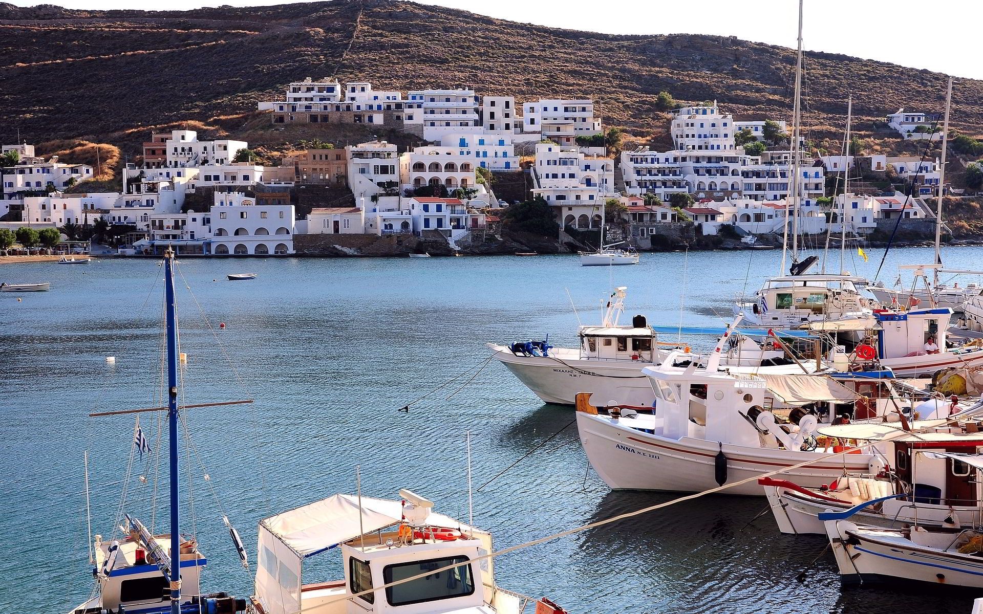 Picturesque Harbor On Kythnos Island