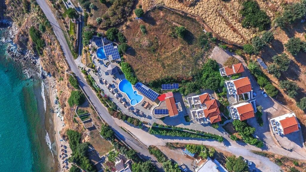 Blue Bay Andros Hotel Aerial View Of Complex 1024X576
